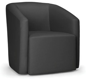 Poltrona Decorativa Orgânica Stella Max Sintético D03 - D'Rossi - Preto