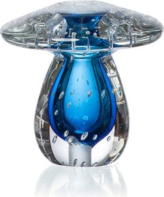 Cogumelo Decorativo em Murano PP Aquamarine