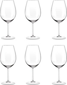 Jogo 6 Taças de Cristal P/ Vinho Pétrus Incolor 1230ml