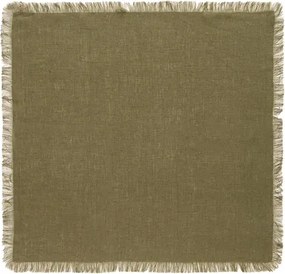 Guardanapo Linho Aisha 45cm x 45cm - Oliva  Oliva