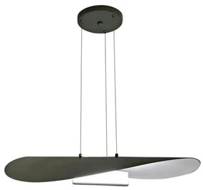 Pendente Floppy Ø60X58X10Cm Led 43W Bivolt - Usina 19830/60Led -Esp (CP-M - Champanhe Metálico, 3000k)