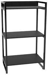 Estante Livreiro Prisma Estilo Industrial 60cm 3 Prateleiras C08 Preto