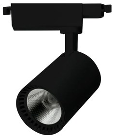 Spot Para Trilho Eletrificado 30W Led 4000K Ip20 Preto Bivolt Ø8,9X14X... (Preto)