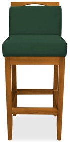 Kit 4 Banquetas Decorativa Elis Veludo Verde Bandeira