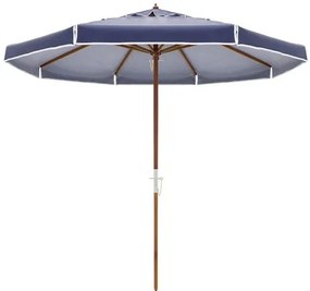 Ombrellone Ilhabela - Cobertura Bagum Azul - Haste em Madeira 240cm - 68816 Sun House