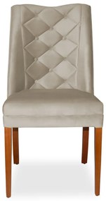 Cadeira de Jantar Micheli Suede Bege