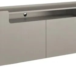 Rack TV 75 Pol 220cm 4 Portas Lisas Blen Grigio/Dourado I06 - Mpozenat