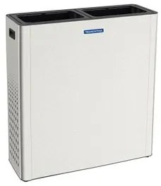 Lixeira Tramontina Sassari Plus 65 + 65 Litros em Aço Inox Scotch Brite Sem Tampa