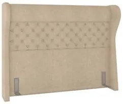 Cabeceira Cama Box Casal King 195cm Trinidad Z37 Boucle Bege - Mpozena