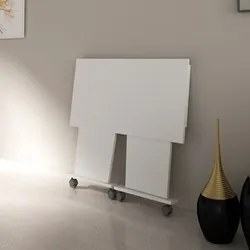 Mesa para Notebook com rodízios ME4117 Branco - Tecno Mobili