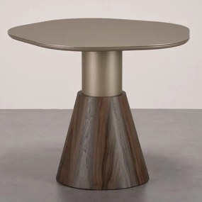 Mesa Lateral Pricely Orgânica Champagne Base Nogueira - 78237 Sun House