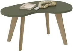 Mesa de Centro Orgânica 90cm Para Sala Cassia Menta A09     - Mpozenat