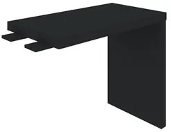 Mesa de Apoio Lateral 89cm Tamburato Preto - Artany