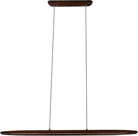 Pendente Led Ferro Madeira Imbuia 20W 3000K Native
