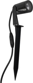 Espeto Led Abs Preto 3w 250lm Ip67 3000k 36° S.Ground