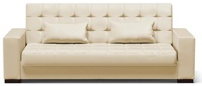 Sofá Cama Casal 3 Lugares 210cm Lisboa Corino  D03 - D'Rossi - Bege