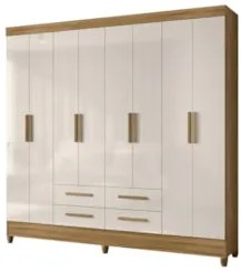 Guarda Roupa Casal 204cm 8 Portas Vitta Freijó/Off Z17 - Mpozena