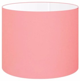 Cúpula abajur cilíndrica cp-8020 Ø45x21cm rosa bebê