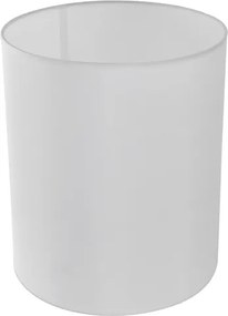 Cupula Para Abajur Tecido Branco Boca Larga 30Cm