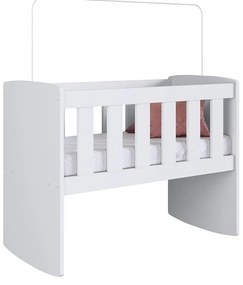 Berço Infantil Com Balanço Soneca Meu Fofinho - Branco