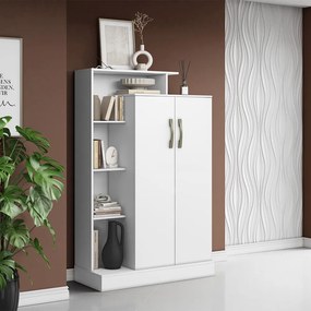 Armário Multiuso 91cm Lavanderia 2 Portas Cirelly A09 - D'Rossi - Branco