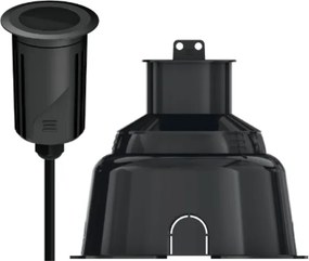 Embutido De Solo Led Preto 6,5W 2700K 36 S.Ground 24V Pro