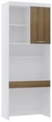 Escrivaninha Bancada Estudo Modulada 90cm Taiga Branco/Avelã L01 - Mpo