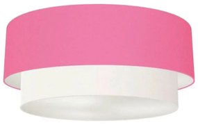 Plafon Para Banheiro Cilíndrico SB-3063 Cúpula Cor Rosa Bebê Branco