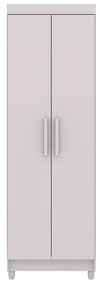 Armário Multiuso 61cm Alto 2 Portas Prateleiras Guiné Branco V01 - D'Rossi