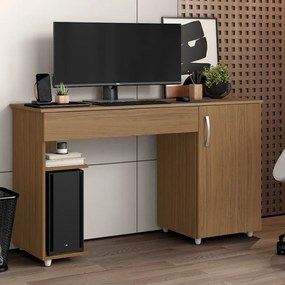 Escrivaninha Mesa Computador com Suporte Cpu 136cm Daurea Atacama A09 - D'Rossi
