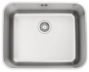 Cuba de Embutir Tramontina 50 x 40 cm Dora 50 BL em Aço Inox Acetinado com Válvula e Escape