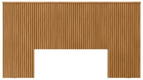 Cabeceira Decorativa Ripada 240cm Queen/Casal Noronha Nature G77 - Gran Belo