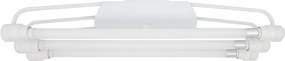Plafon Led Sobrepor Tubular Triplo Acrilico Luz Branca 6500K