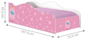 Mini Cama Infantil 157,5x72,5cm com Proteção Lateral Personagens K02 - D'Rossi - BAILARINA CLÁSSICA