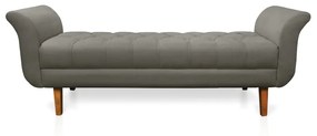 Recamier Olinda Suede 160 cm Pés Chanfrado Castanhos - D'Rossi - Grafite