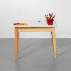 Mesa Infantil Cissa Natural e Branco - 68cmx52cm