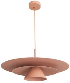 Pendente Led Aluminio 7W 2700K 60Cm Plie - ROSÉ