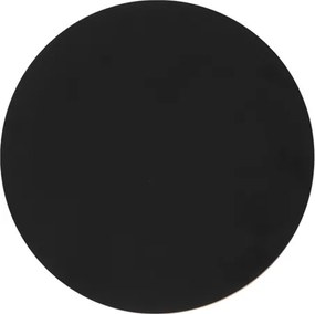 Arandela Led Abs Preto 8w 3000k Ip65 Eclipse