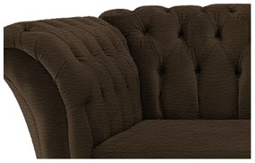Poltrona Decorativa Chesterfield Sofia Corano Marrom - ADJ Decor