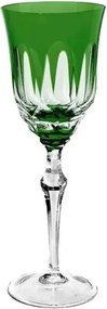 Taça de Cristal Lapidado P/ Licor 60ml - Verde Escuro Verde Escuro