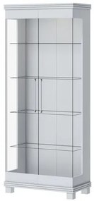 Cristaleira Nexus Off White Portas de Vidro 175cm - 79098 Sun House