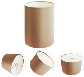 Cúpula Abajur Cilíndrica Cp-7004 Ø15x25cm Palha