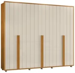 Guarda Roupa Casal 278cm Com 6 Portas Zac Off/Cinamomo Z10  - Mpozenat