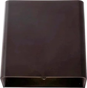 Arandela Led Abs 3W Ip65 3000K Brick - MARROM FOSCO