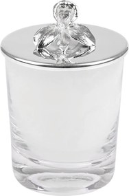 Vela Aromática Prata C/ Aplique - Flor Flor