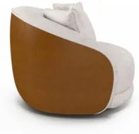 Kit 2 Poltronas Decorativa Giratória para Sala Kaly Z32 Sintético Cara