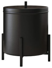 Lixeira Cesto Industrial para Banheiro Cozinha Paris Preto - Sheep Estofados - Preto