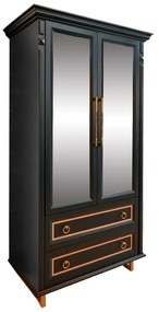 Cristaleira New Laville - Preto com Detalhes Dourado Soleil Kleiner