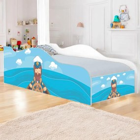Cama Solteiro Infantil 197x91,5cm para Quarto Personagens K02 - D'Rossi - MARINHEIRO