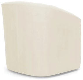 Poltrona Decorativa Base Giratória Stella Max Veludo D03 - D'Rossi - Bege